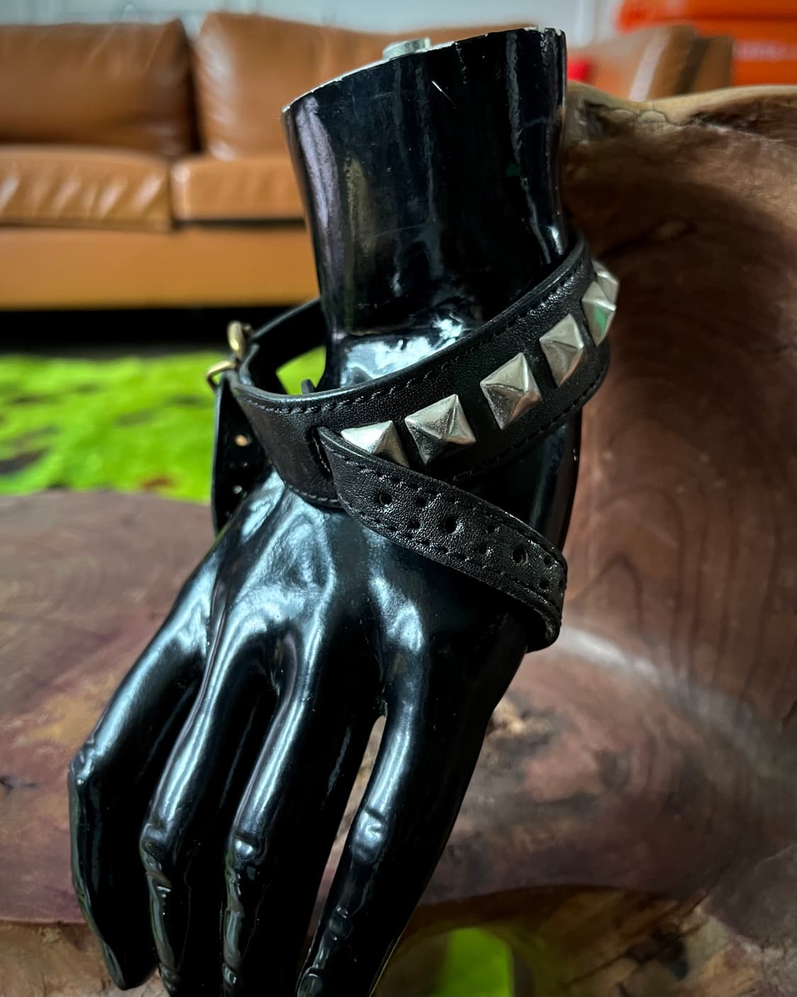 Jpn Vintage Rock Studs Leather Bracelet 상품이미지2