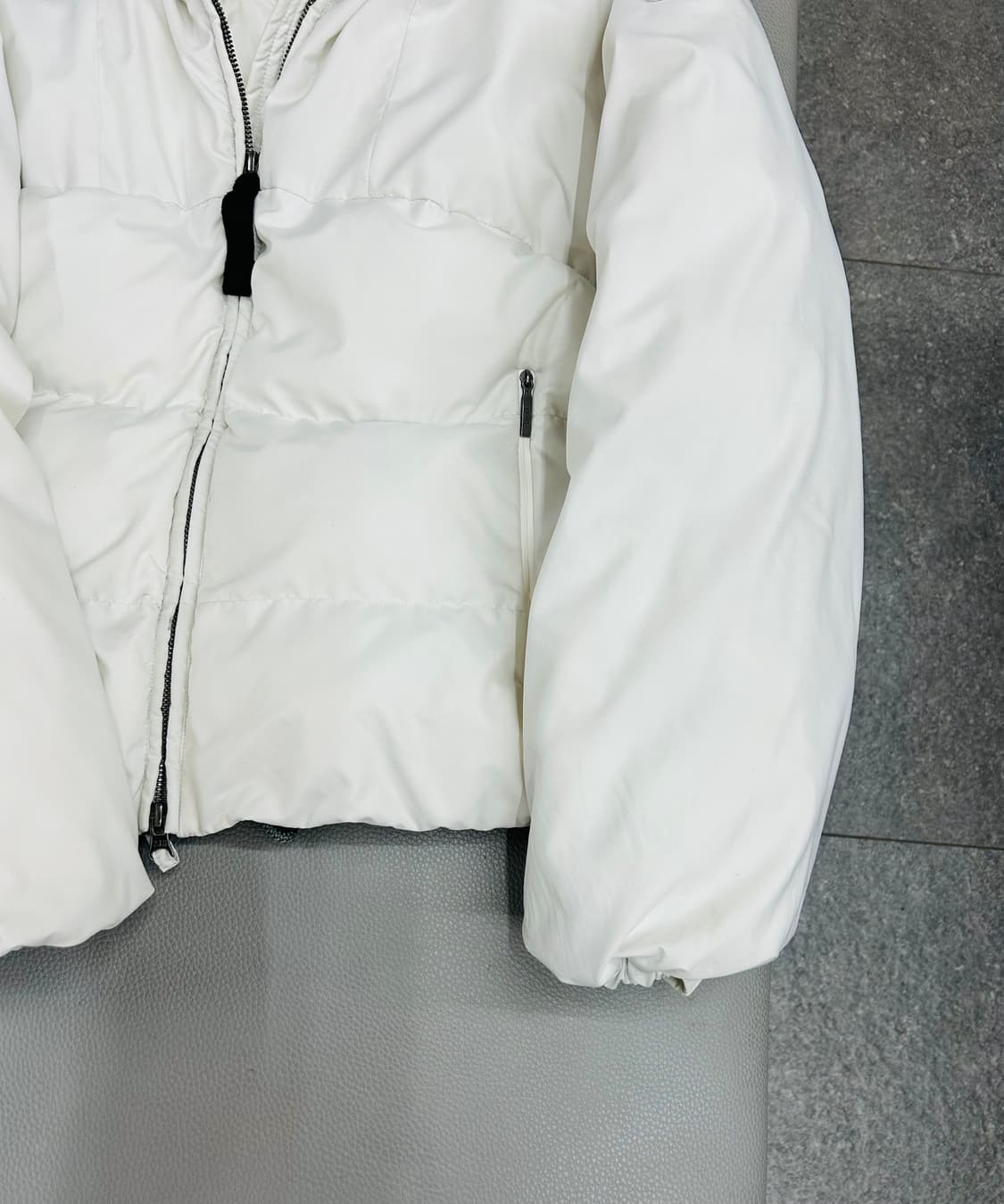 파라점퍼스 여성 화이트 헤비 패딩(S) 상품이미지4