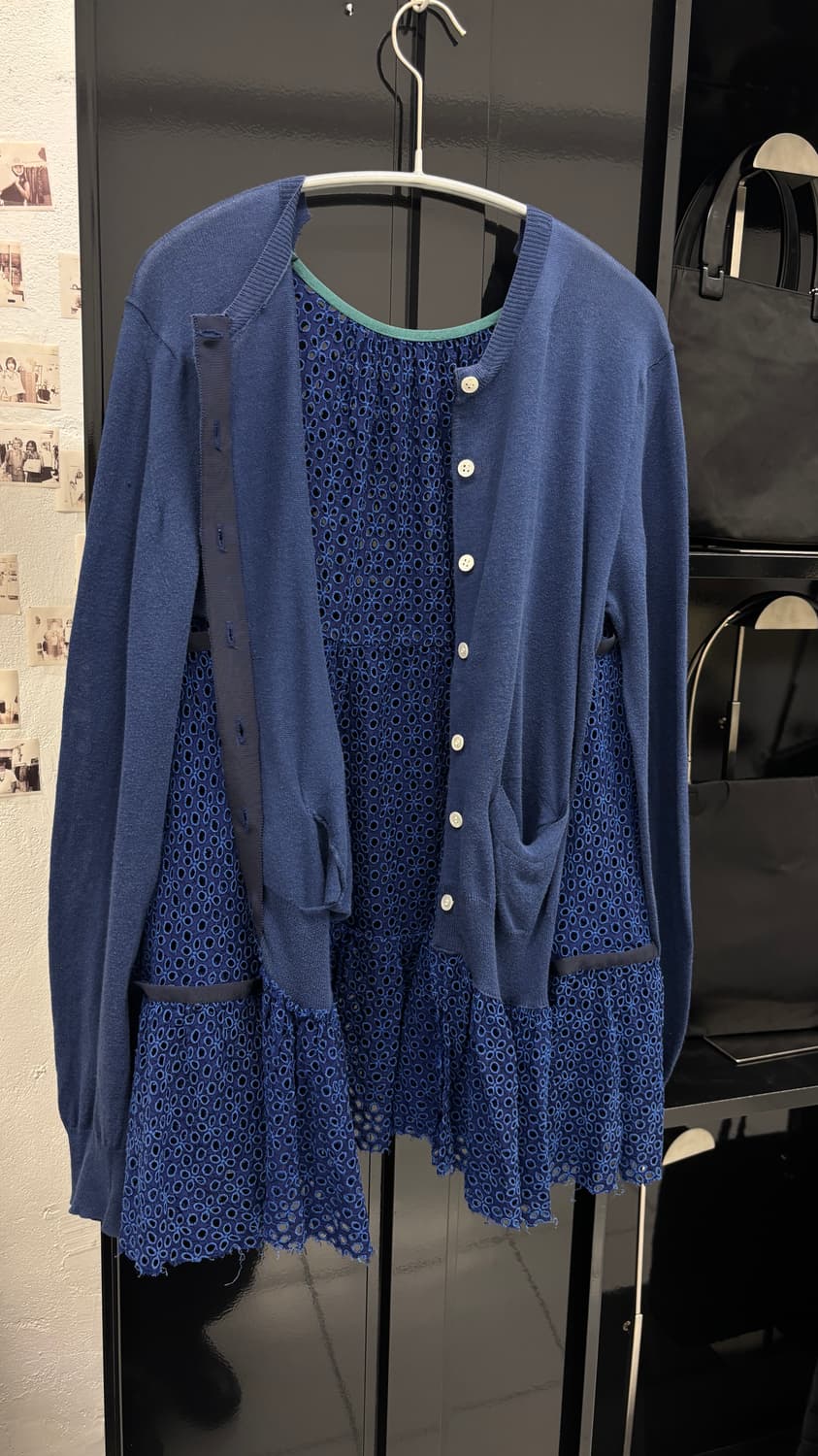 Sacai lace panel layered cardigan 상품이미지6