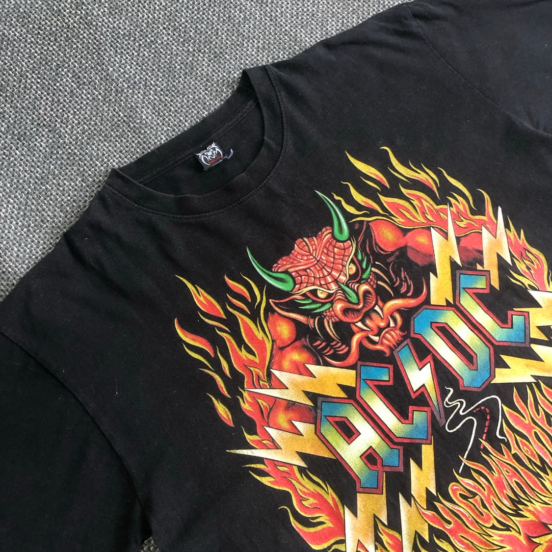 [XL-XXL] ACDC 프린팅 빈티지 락티 상품이미지2