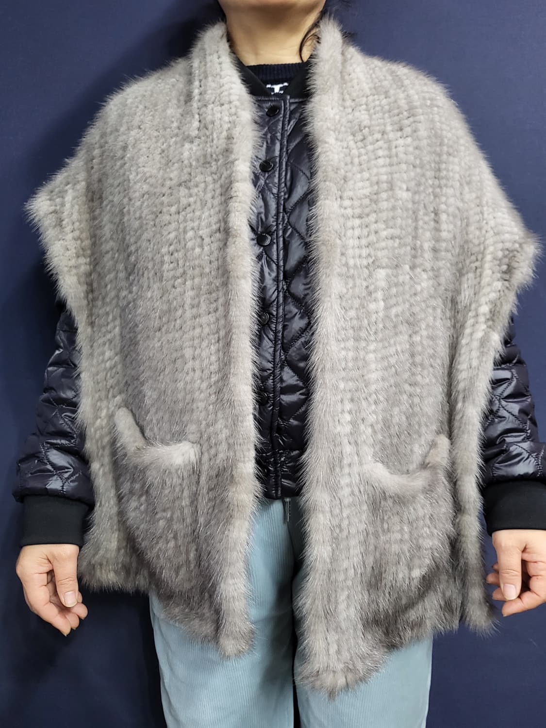 Julien 밍크 포켓 숄겸 머플러 상품이미지4