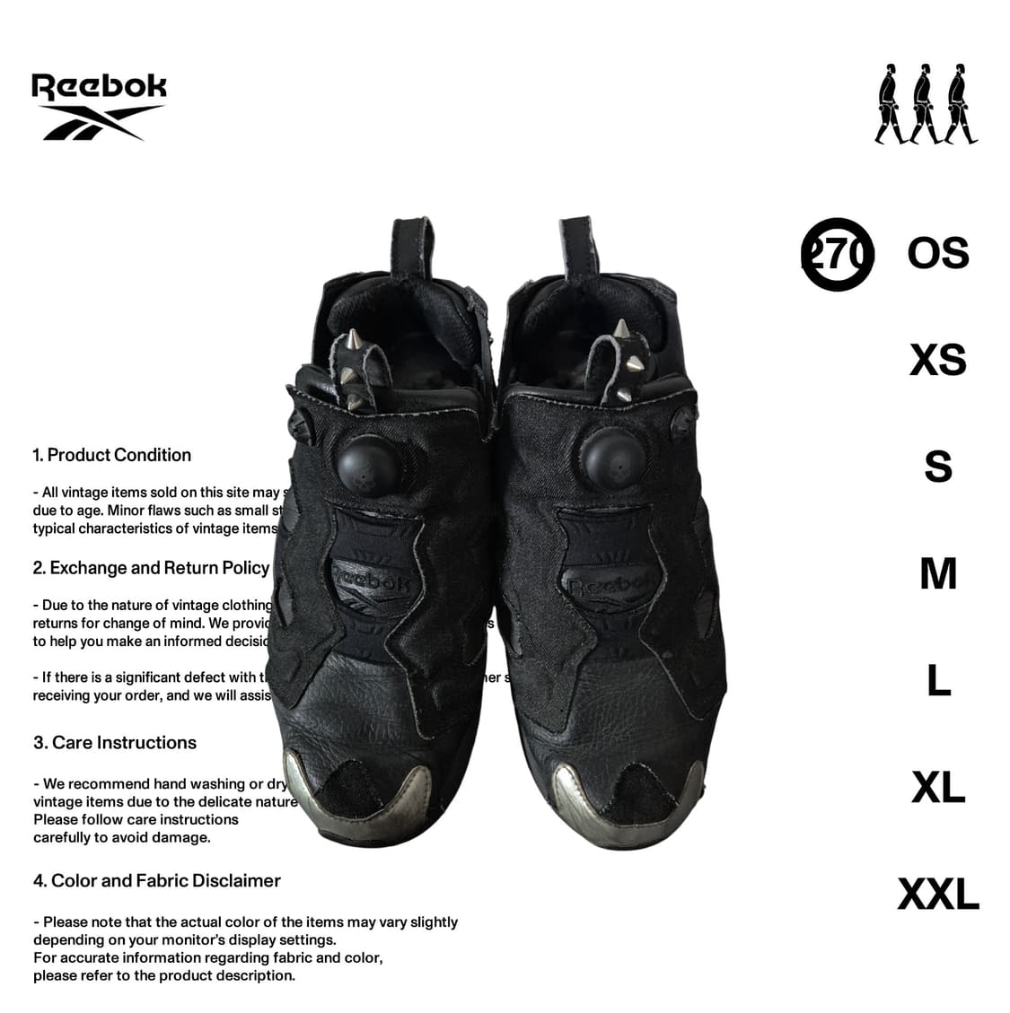 리복 인스타 펌프 퓨리 OG 할로윈 270사이즈 상품이미지1