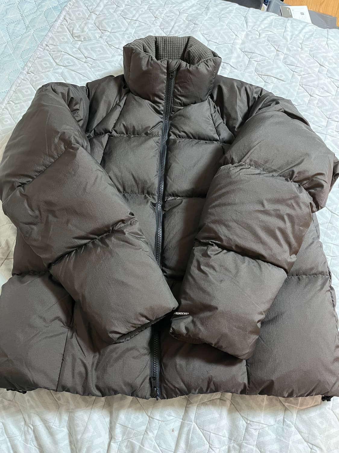 고요웨어 스너글 구스 다운 자켓 M 에스프레소 상품이미지1