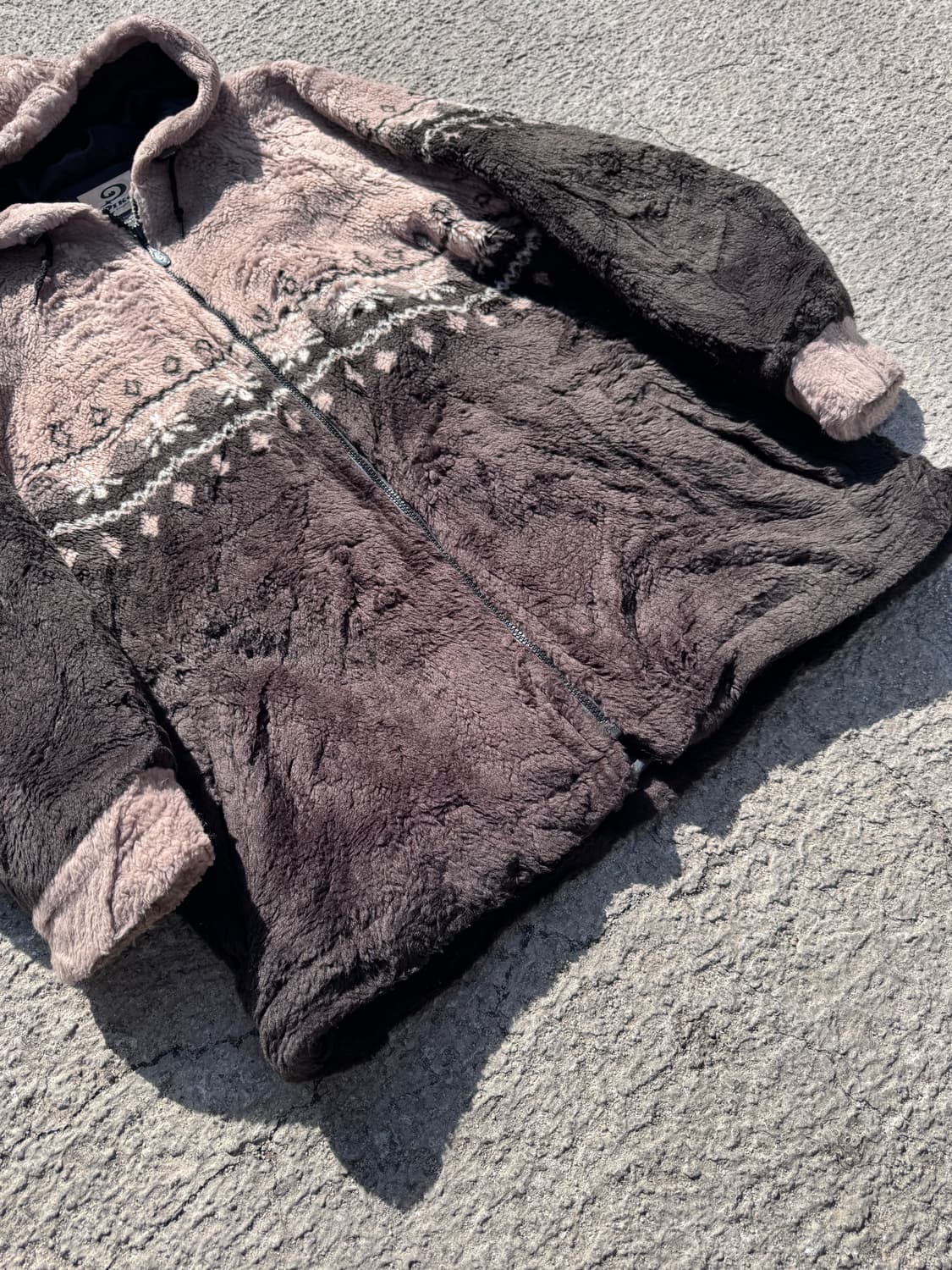 90's PIKO 플리스 후드집업 자켓 B83 상품이미지4