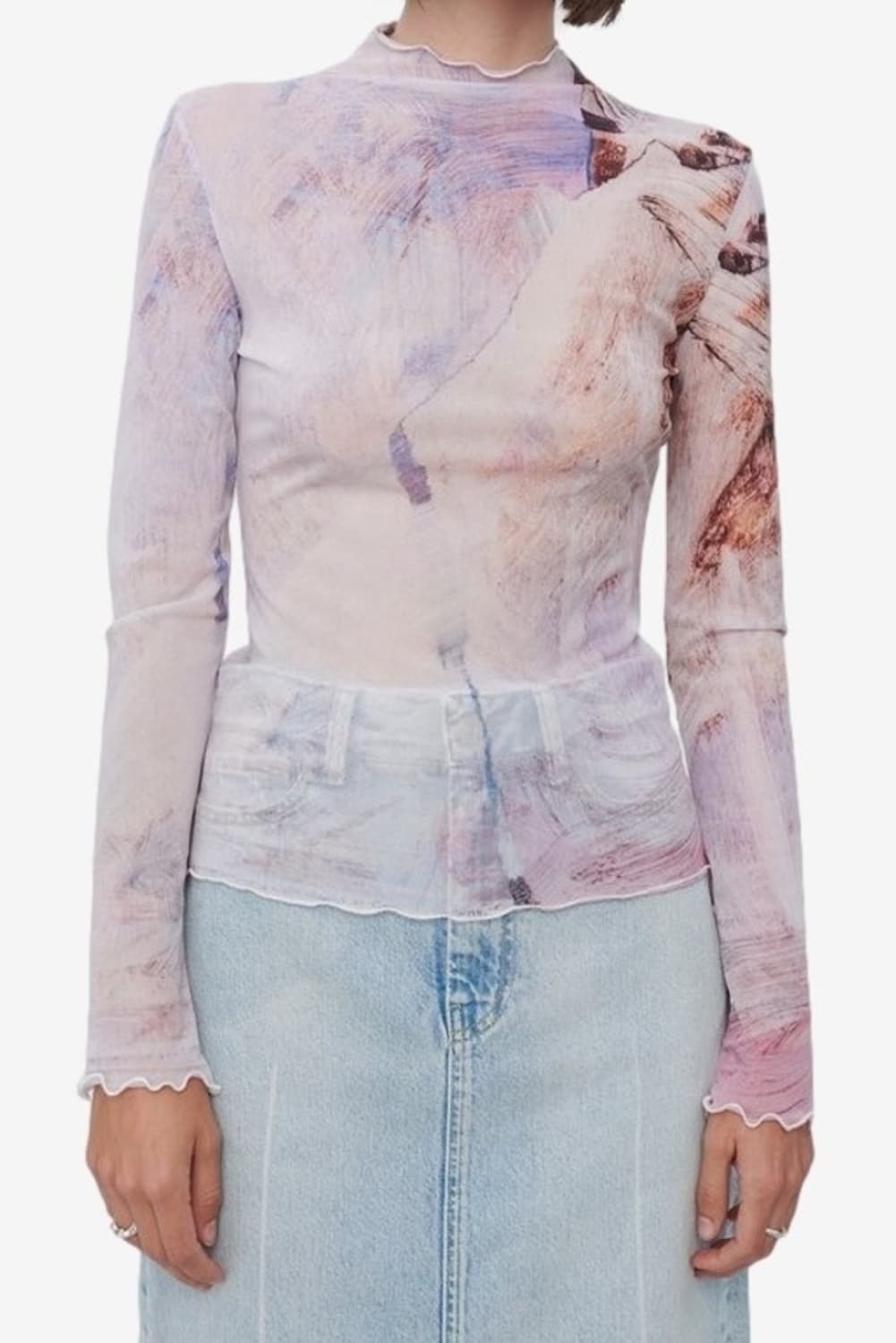 아워레가시 프린트 탑 (40) 상품이미지4