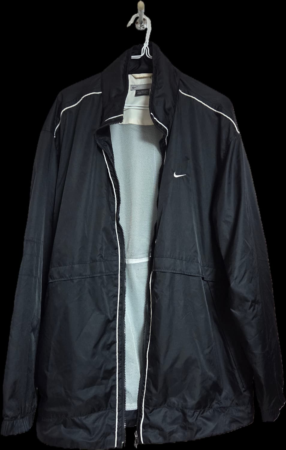 [택포]나이키 올드스쿨 00s 검정 바람막이 자켓 xxl 상품이미지4