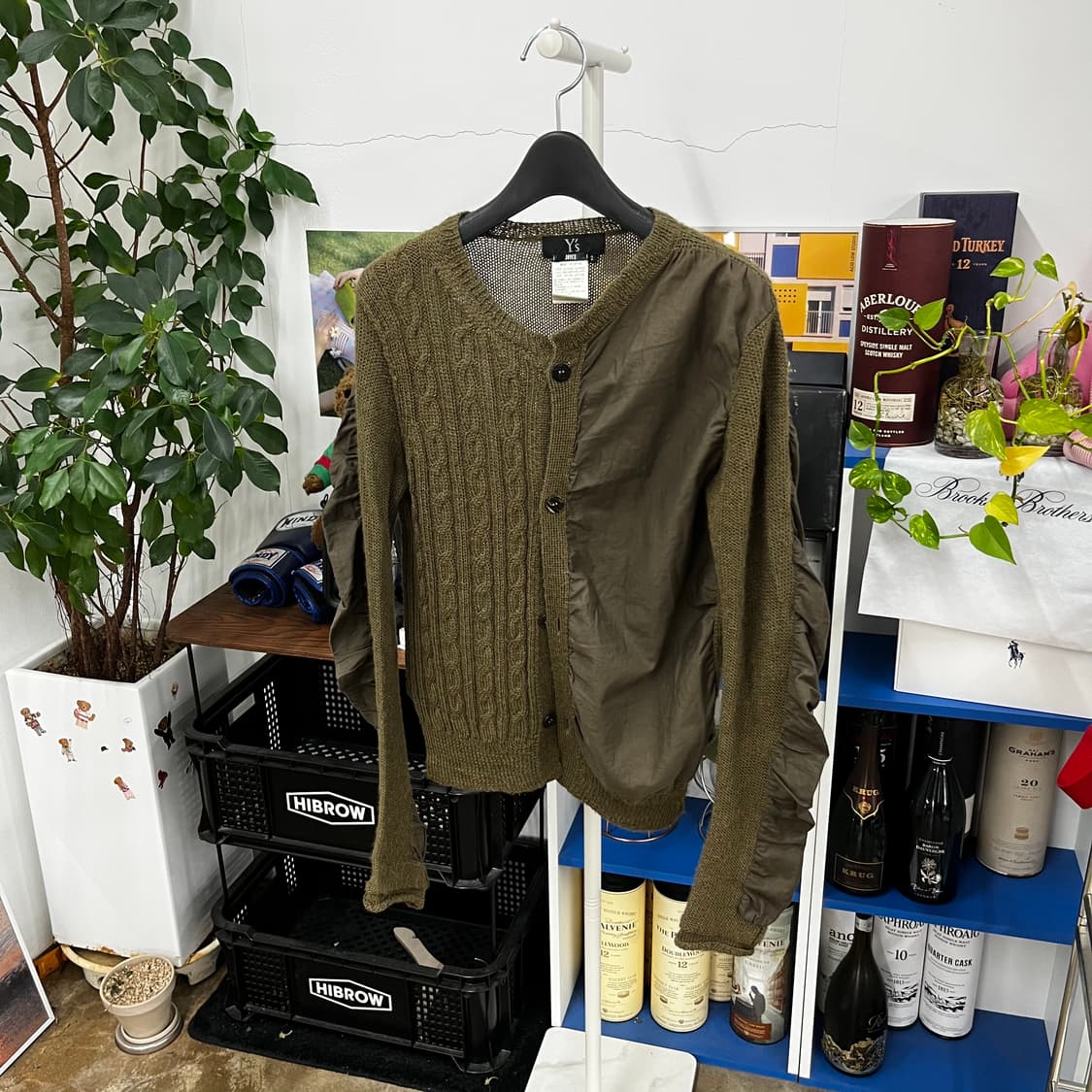 요지야마모토 알파카 코튼 믹스 가디건 2 상품이미지1