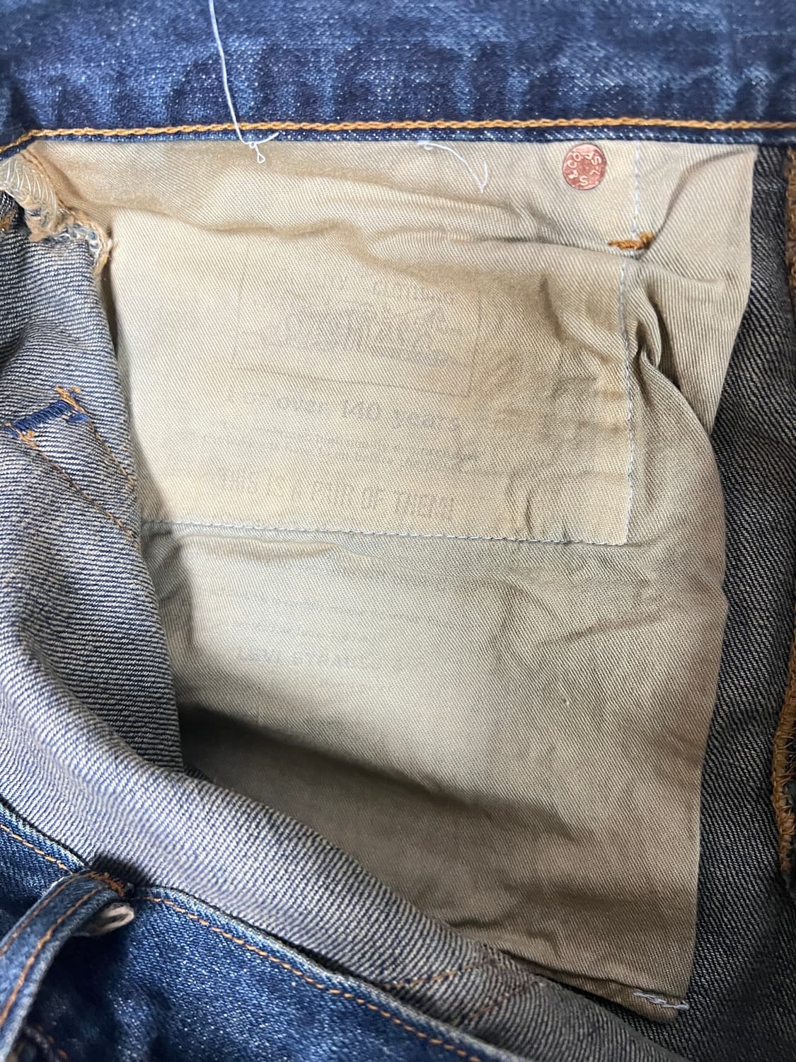 빈티지 lvc 셀비지 데님 상품이미지8