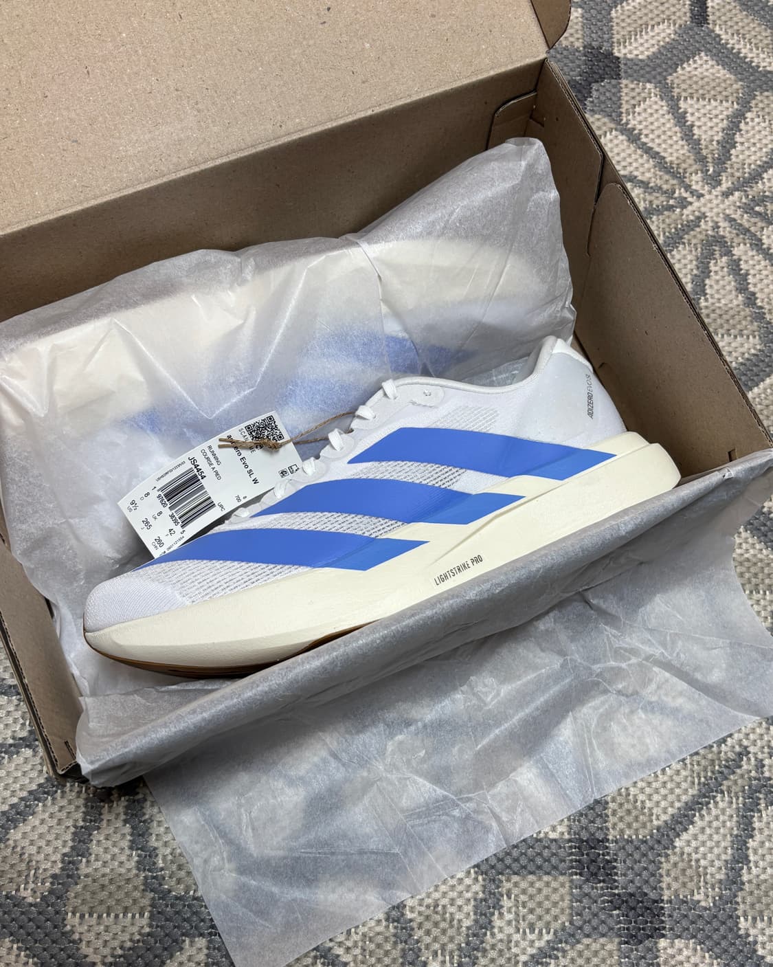 (W265) 아디다스 아디제로 에보 SL 클라우드 화이트 블루 퓨전 상품이미지2