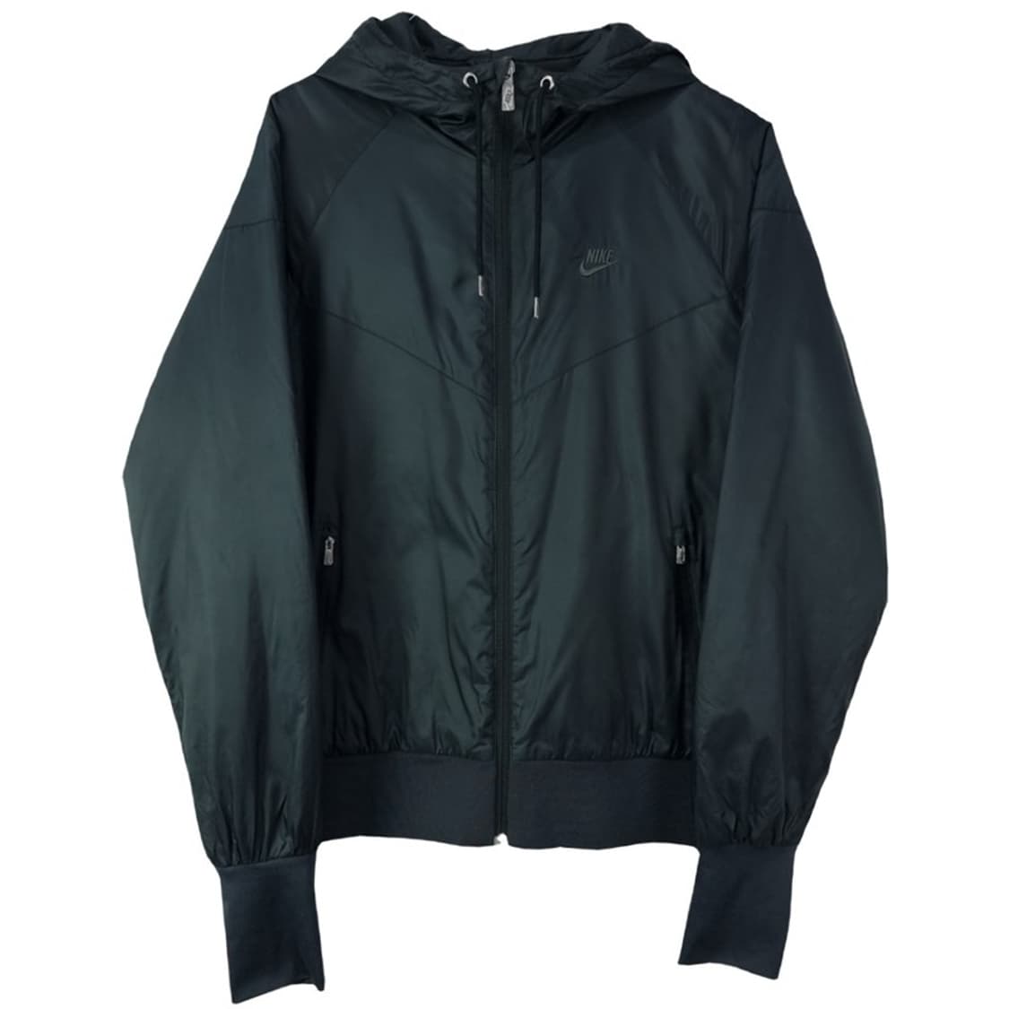 [나이키] 로고 자수 윈드러너 후드 바람막이 자켓 블랙 M18825 상품이미지2