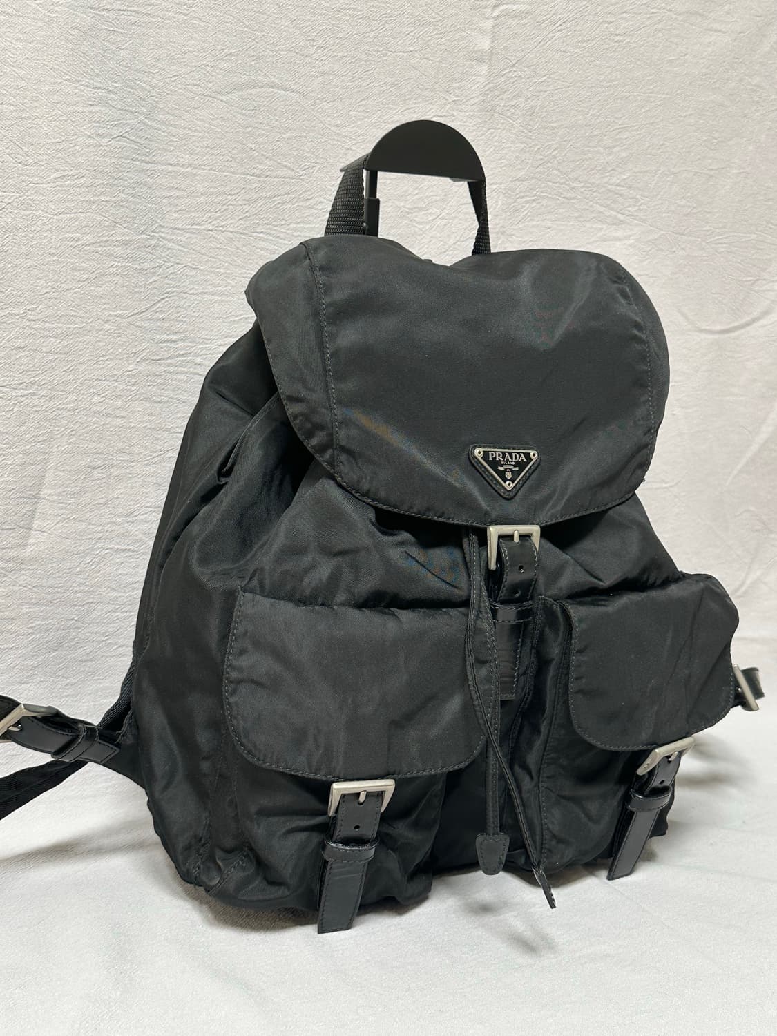 (상태최상) 프라다 투포켓 포코노 나일론 백팩 미디엄 상품이미지4