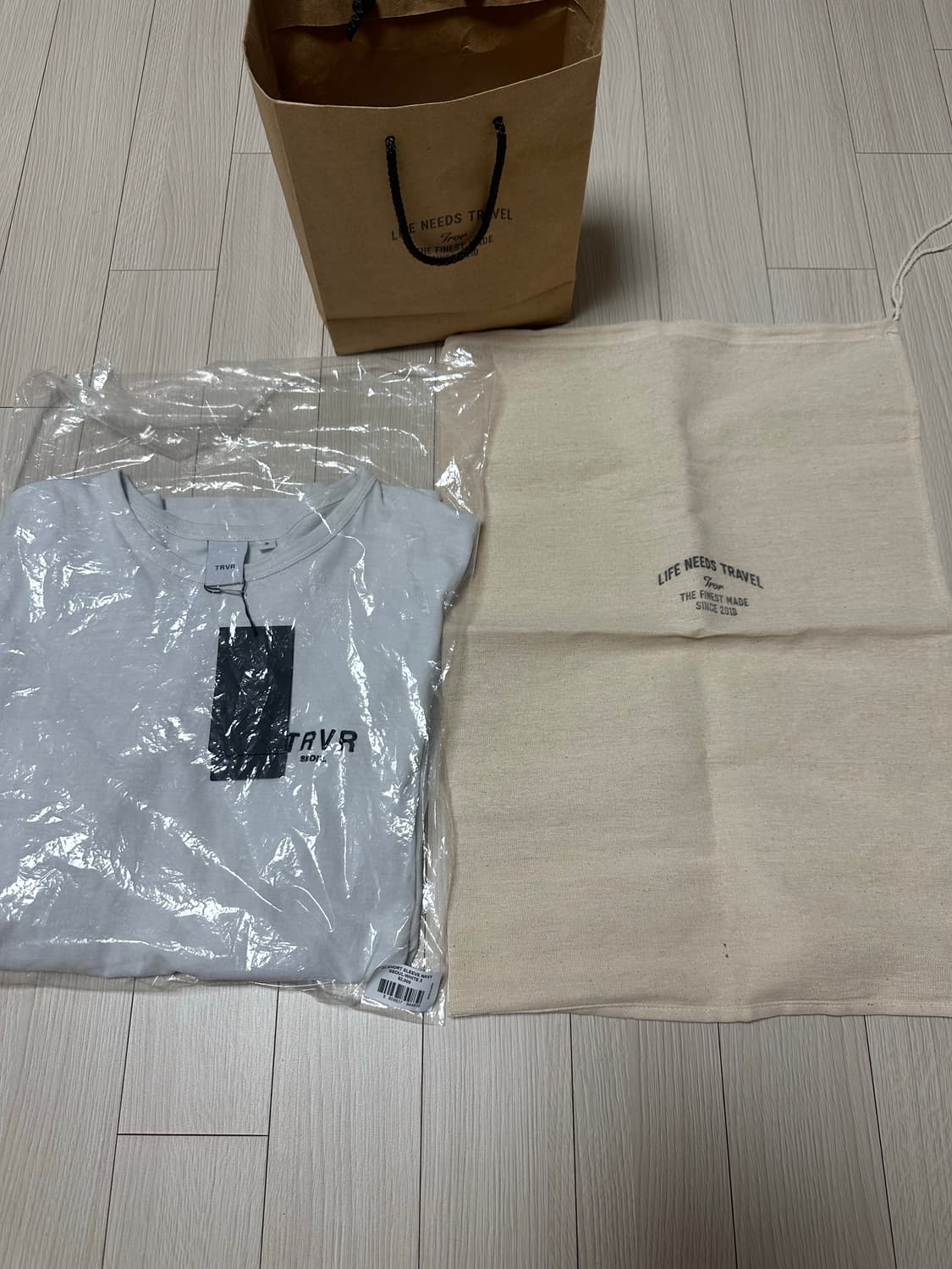 TRVR 로고 자수 화이트 티셔츠 3(L) 상품이미지10