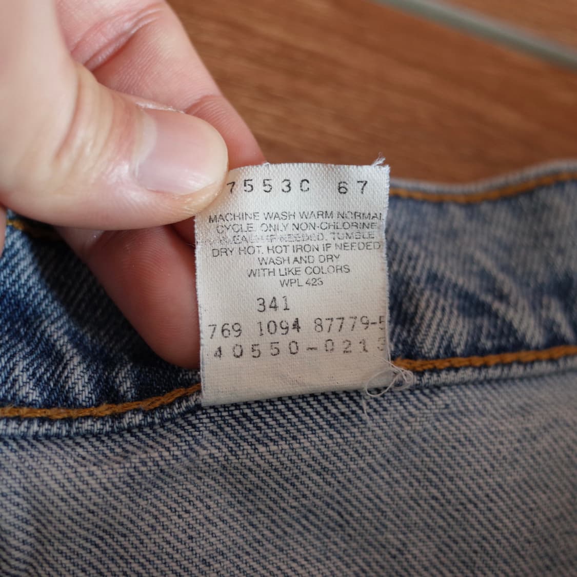 90’s Levi’s 550 orange tab denim pants 상품이미지8