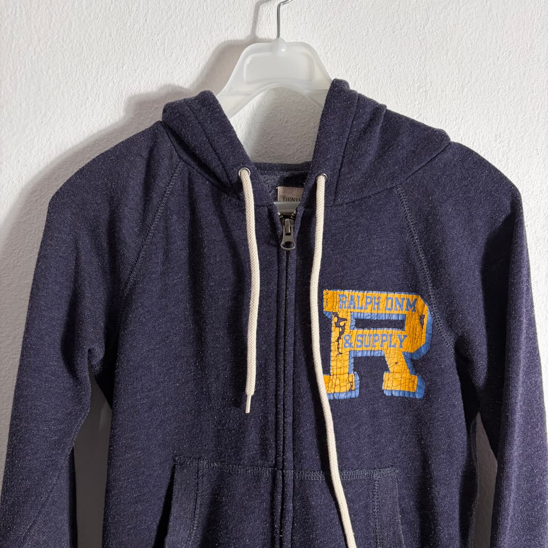 데님앤서플라이 랄프로렌 빈티지 로고 프린트 후드집업(XS) 상품이미지3