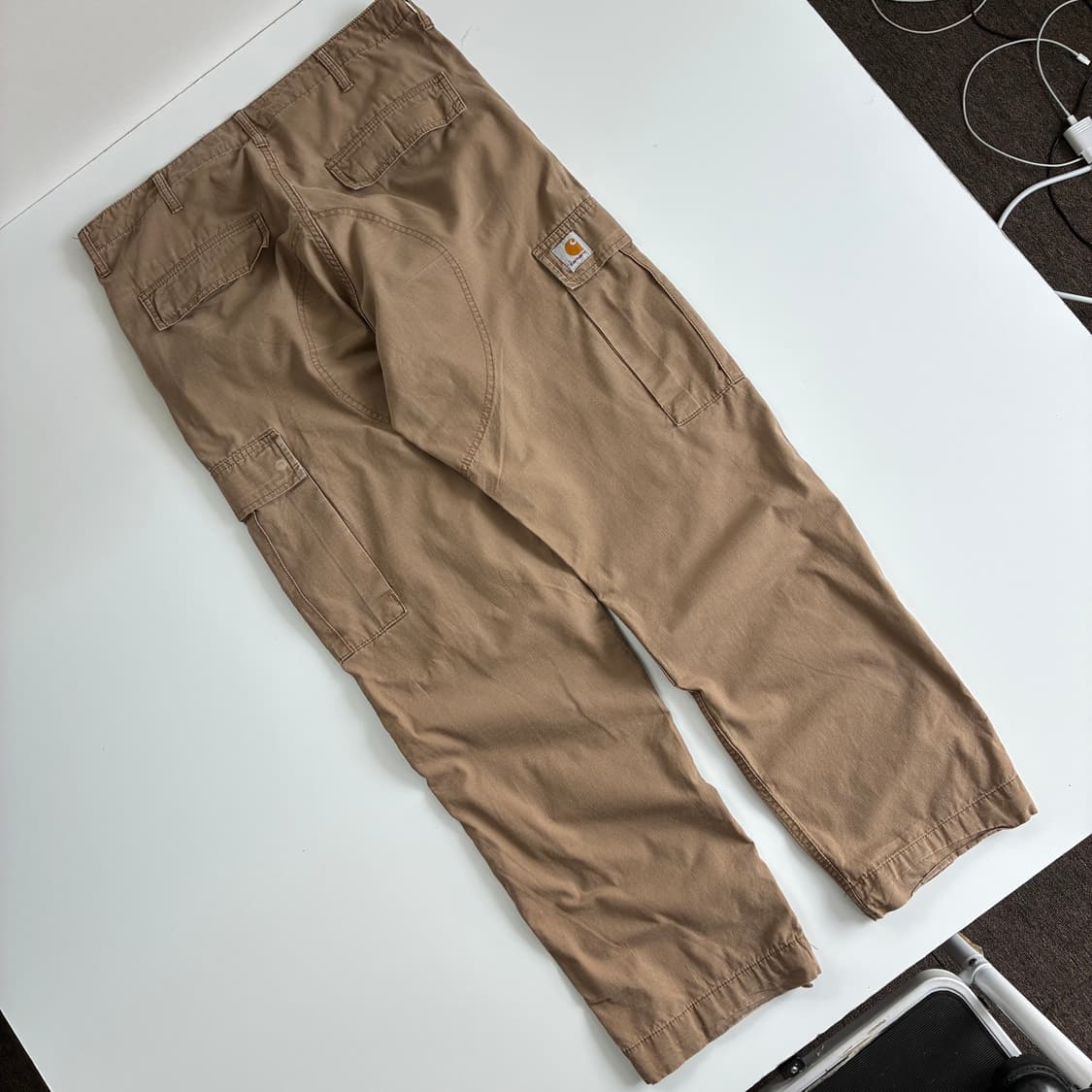Carhatt 칼하트 베이지브라운 레귤러 팬츠 상품이미지5