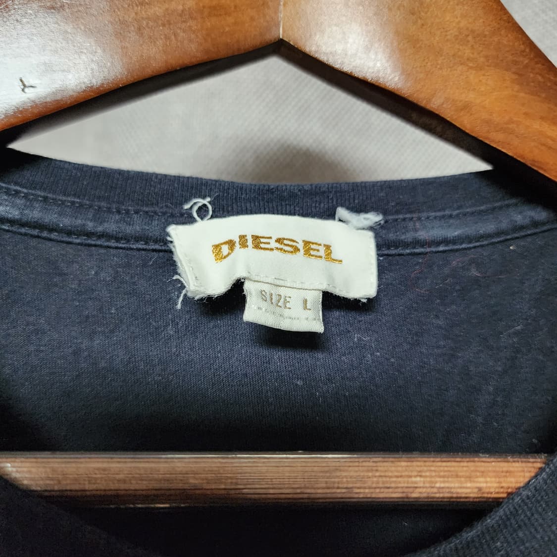 DIESEL Vintage 빅 로고 반팔티 상품이미지5