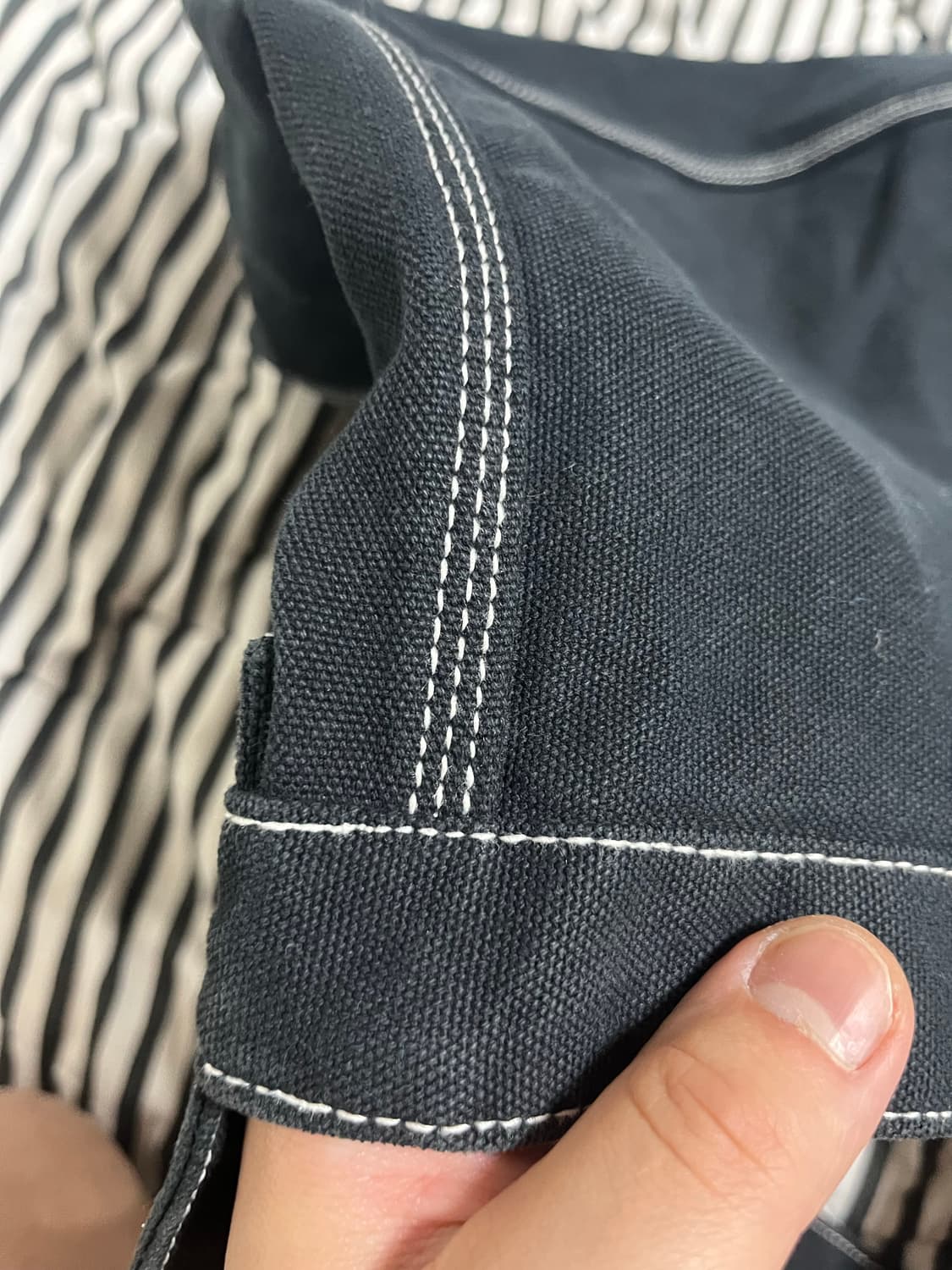 (새제품) NEIGHBORHOOD 네이버후드 뉴스페이퍼 백 블랙  상품이미지8