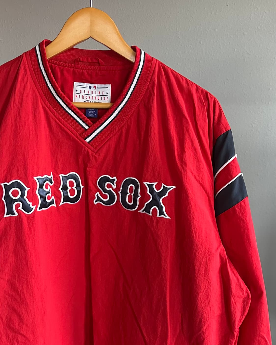[XL]G-lll MLB 보스턴 레드삭스 웜업 바람막이 상품이미지5