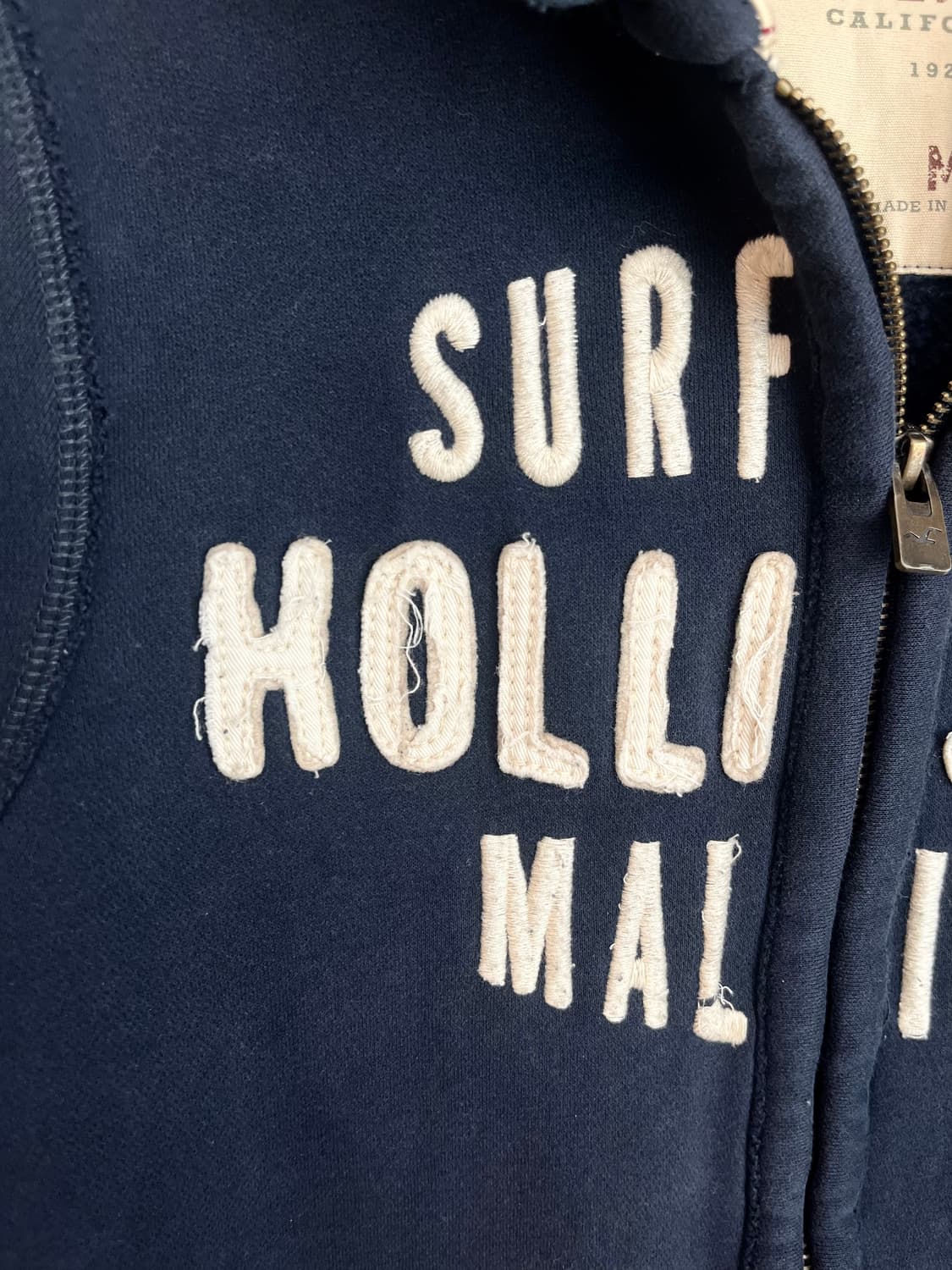 홀리스터 스펠 로고 후드집업 네이비 [M] 상품이미지6