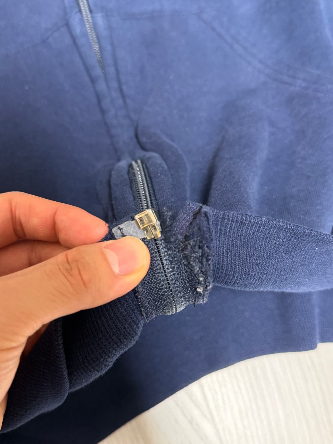 90s USA빈티지 러셀 후드집업 네이비 xl 상품이미지6