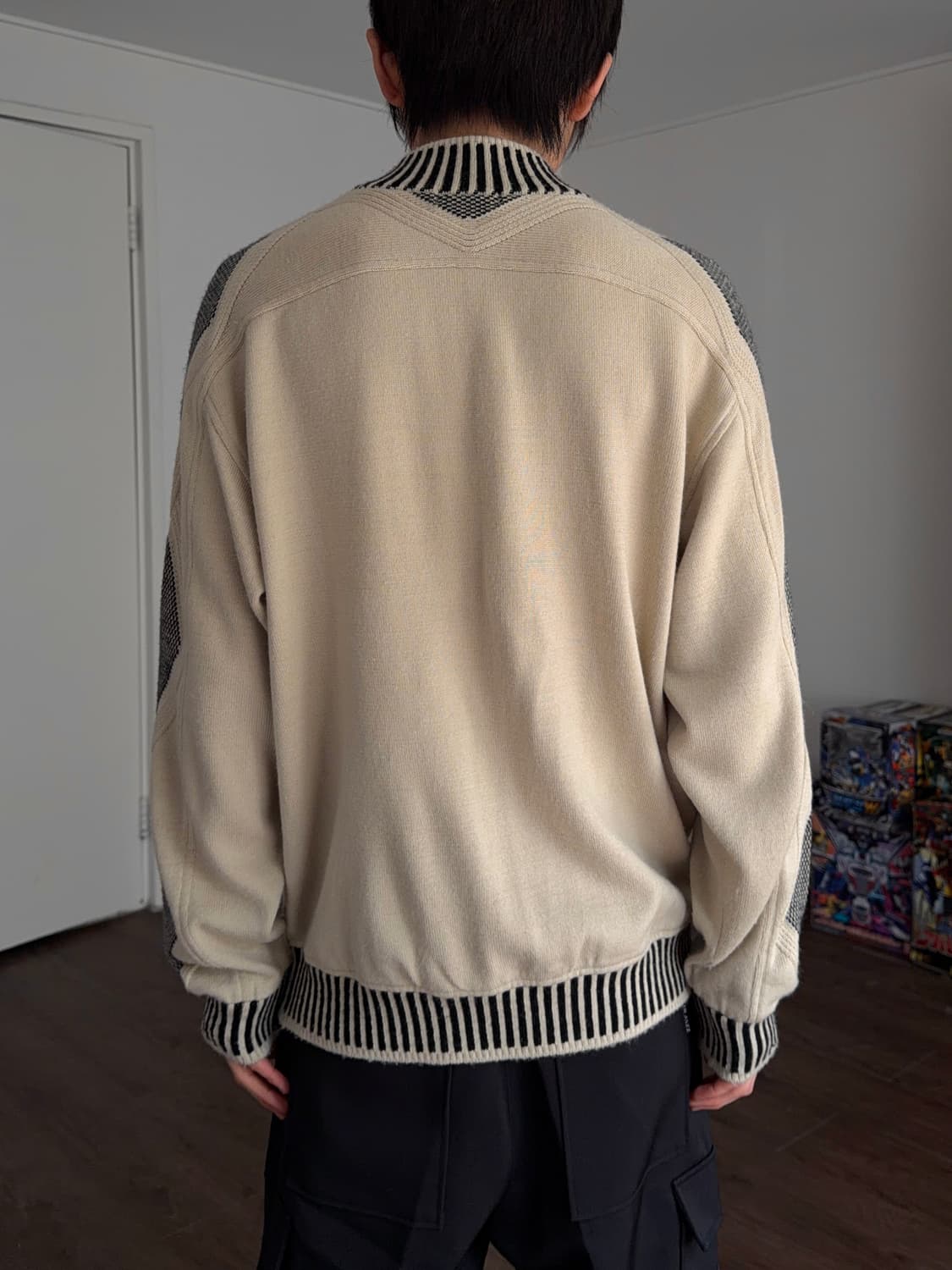 Gellaneurope 콘트라스트 하프 집업 니트 상품이미지7