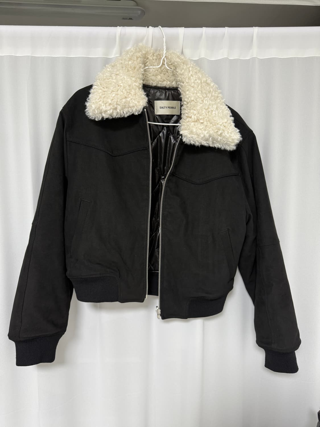 솔티페블 리버시블 퀼팅 스웨이드 점퍼 상품이미지2