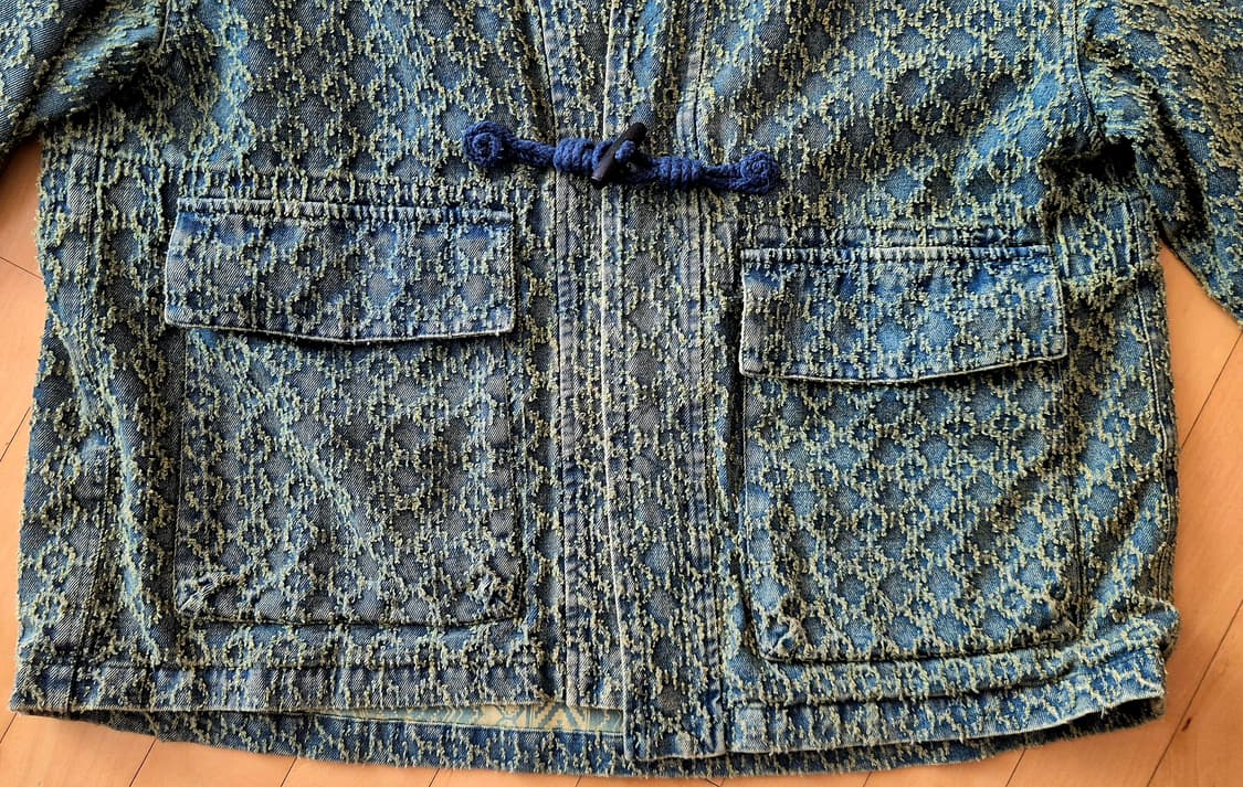 펜필드 패턴 데님 로브 가디건 모스 L 상품이미지9