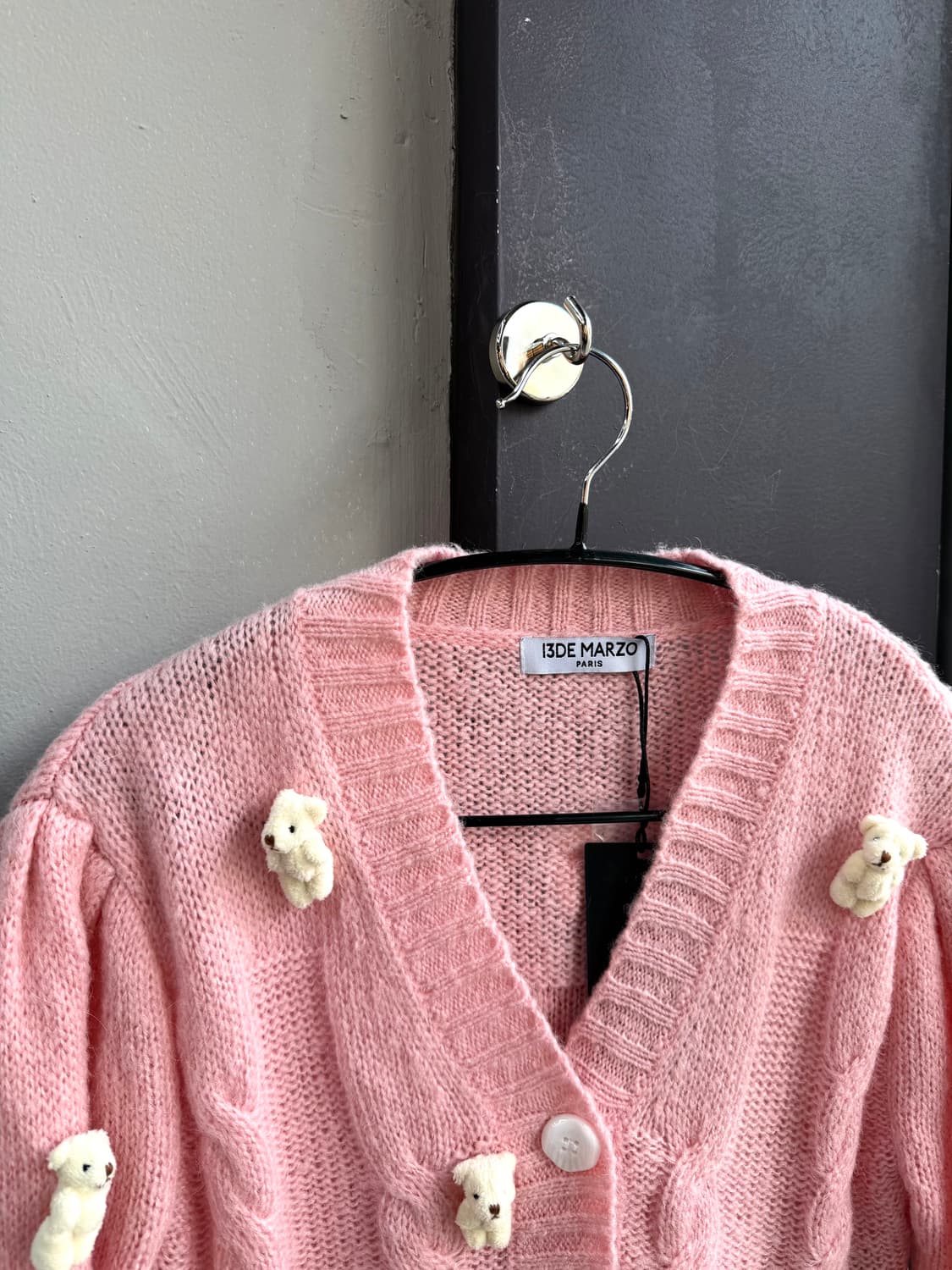 (새상품)S/ 13De Marzo 미니베어 가디건 자켓 상품이미지4