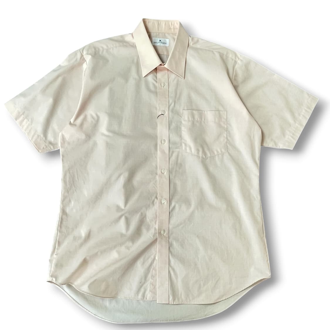 (105) 꾸레쥬 피치컬러 반팔셔츠 상품이미지1