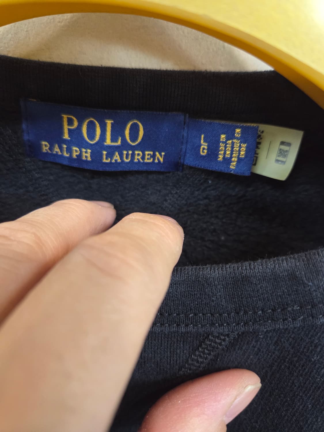 폴로랄프로렌 플리스 기모 숏 맨투맨 Lg 상품이미지3