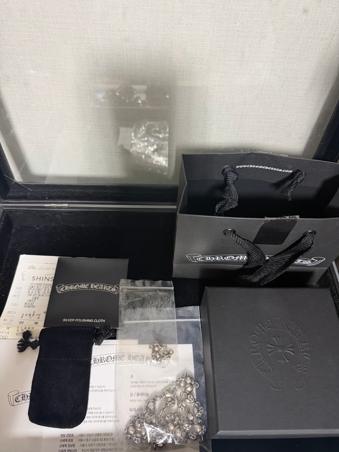 (맨아코)신세계 본점 크롬하츠 하트링크 목걸이 20인치 풀구성 상품이미지2