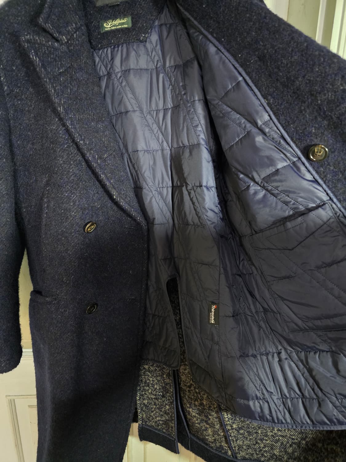 105 이스트로그 수발피노 원단 더블 코트 상품이미지7