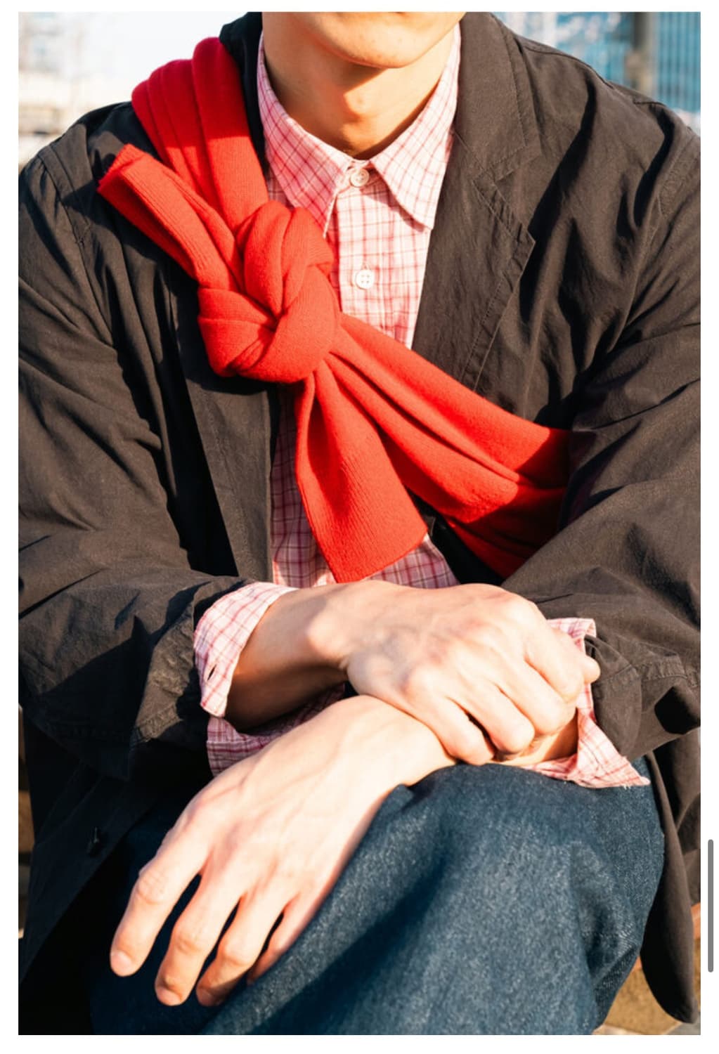 우드비 릴렉스드 체크셔츠(핑크) 상품이미지5