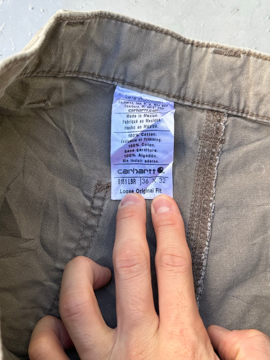 [칼하트] •Carhartt Carpenter Pants B151-LBR 상품이미지4