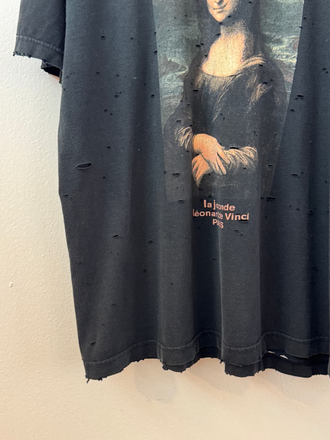 90s italian mona lisa art t shirt 상품이미지4
