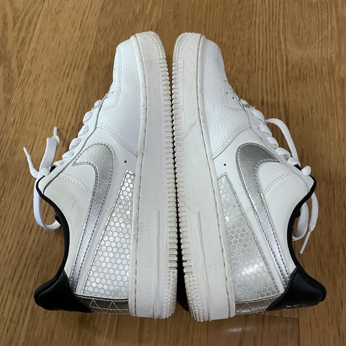 나이키 에어포스1 스우시 실버 240 상품이미지5