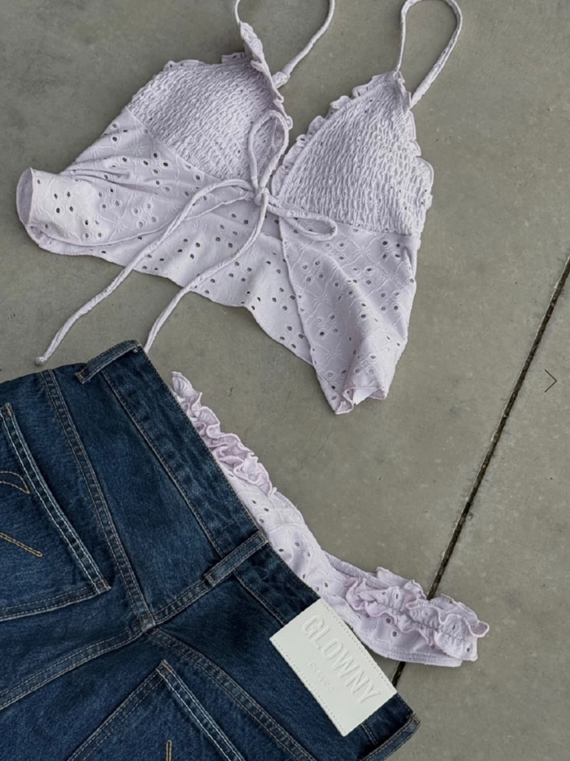 글로니 프릴 비키니 블랙S세트 상품이미지5