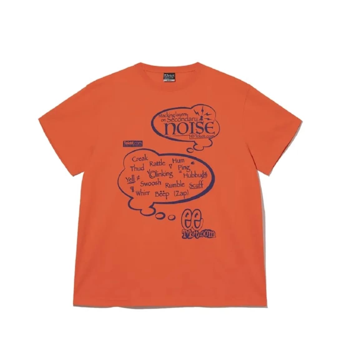 테켓 overthinking sounds tee orange 상품이미지2