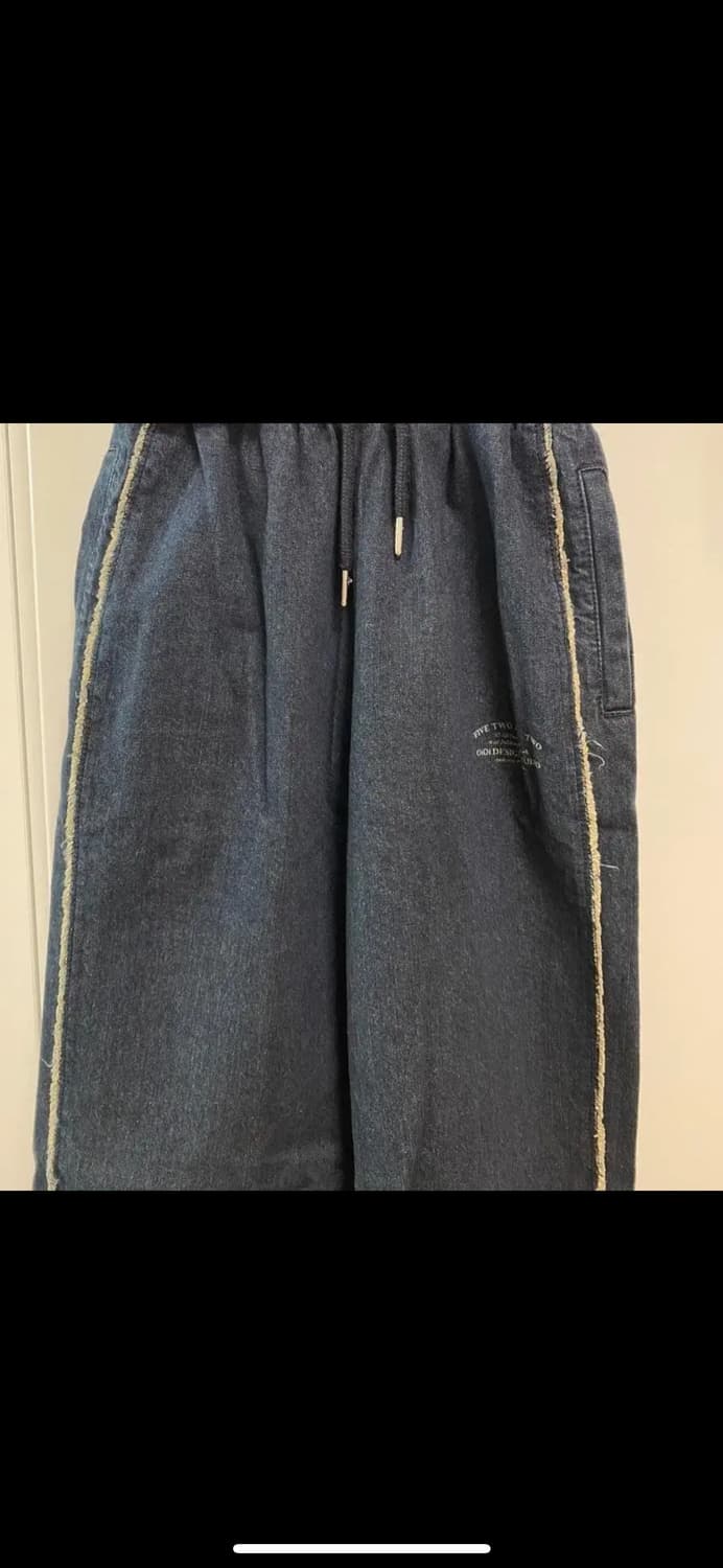 오아이오아이 데님 로우 엣지 팬츠 상품이미지3