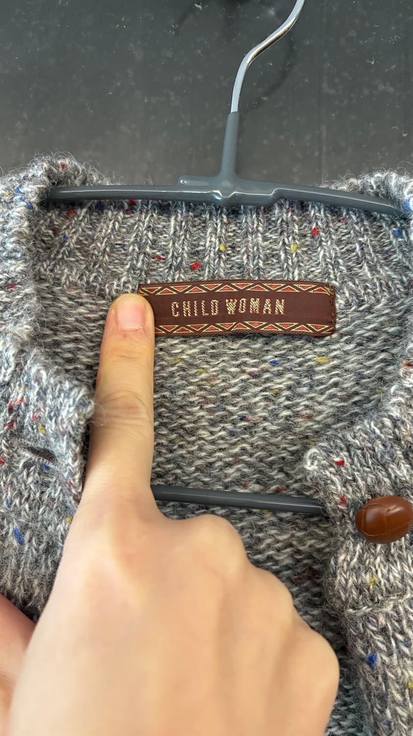 Child Woman 100% Wool 가디건 상품이미지7