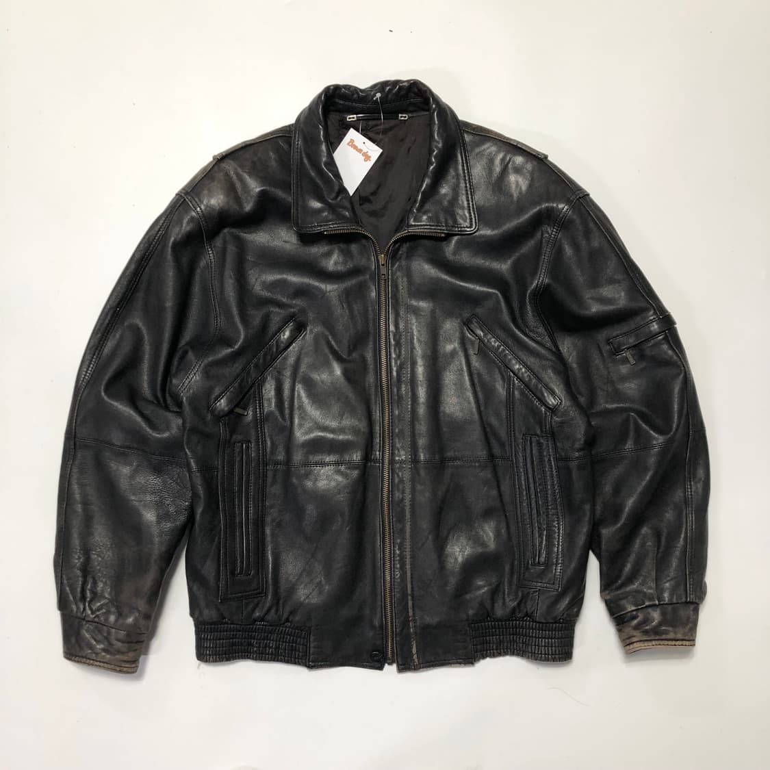 1980s Westbury 레더자켓  상품이미지1