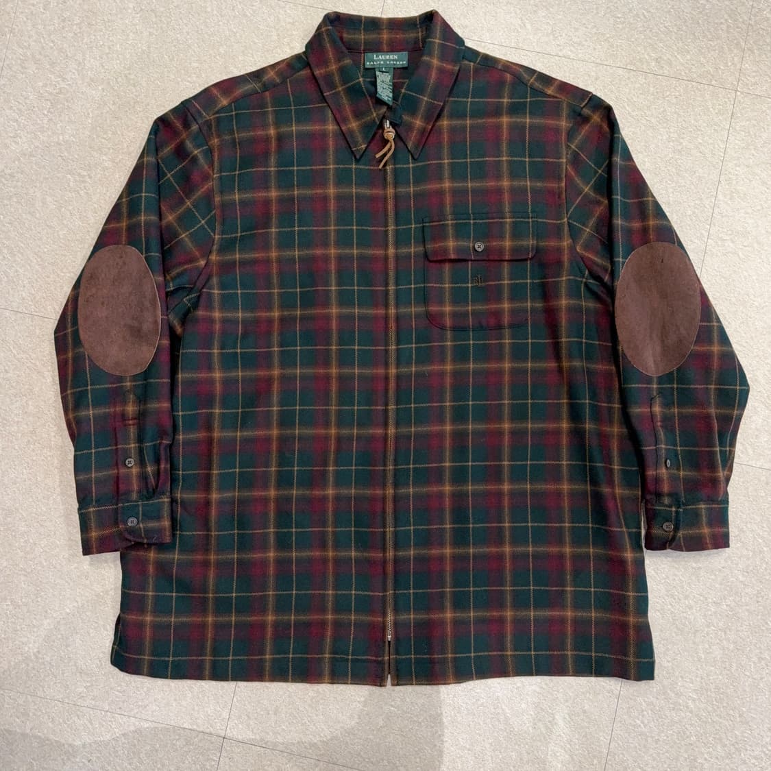 로렌 랄프로렌 울 체크 자켓 상품이미지1