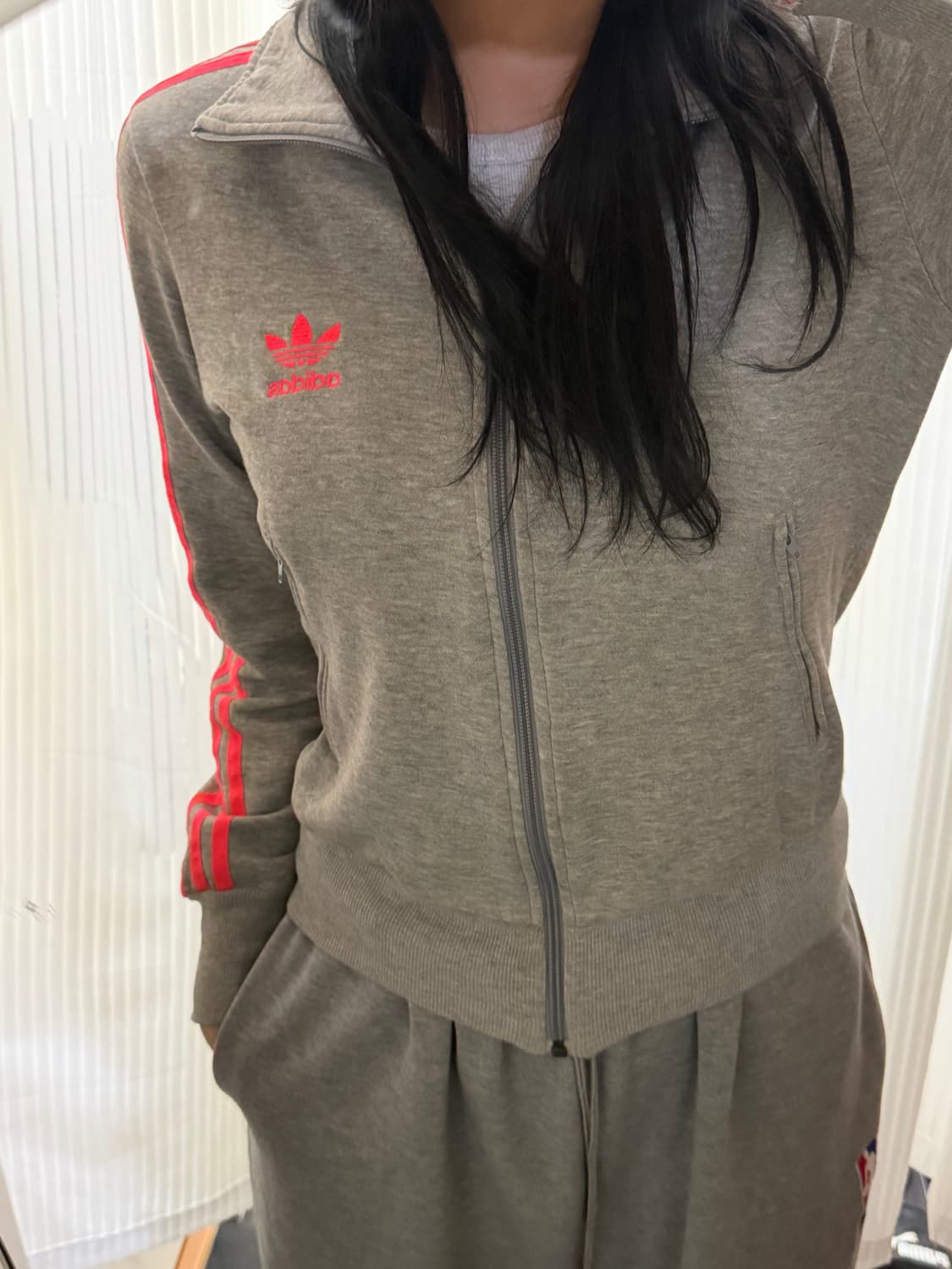 아디다스 그레이 져지 집업 95 상품이미지1