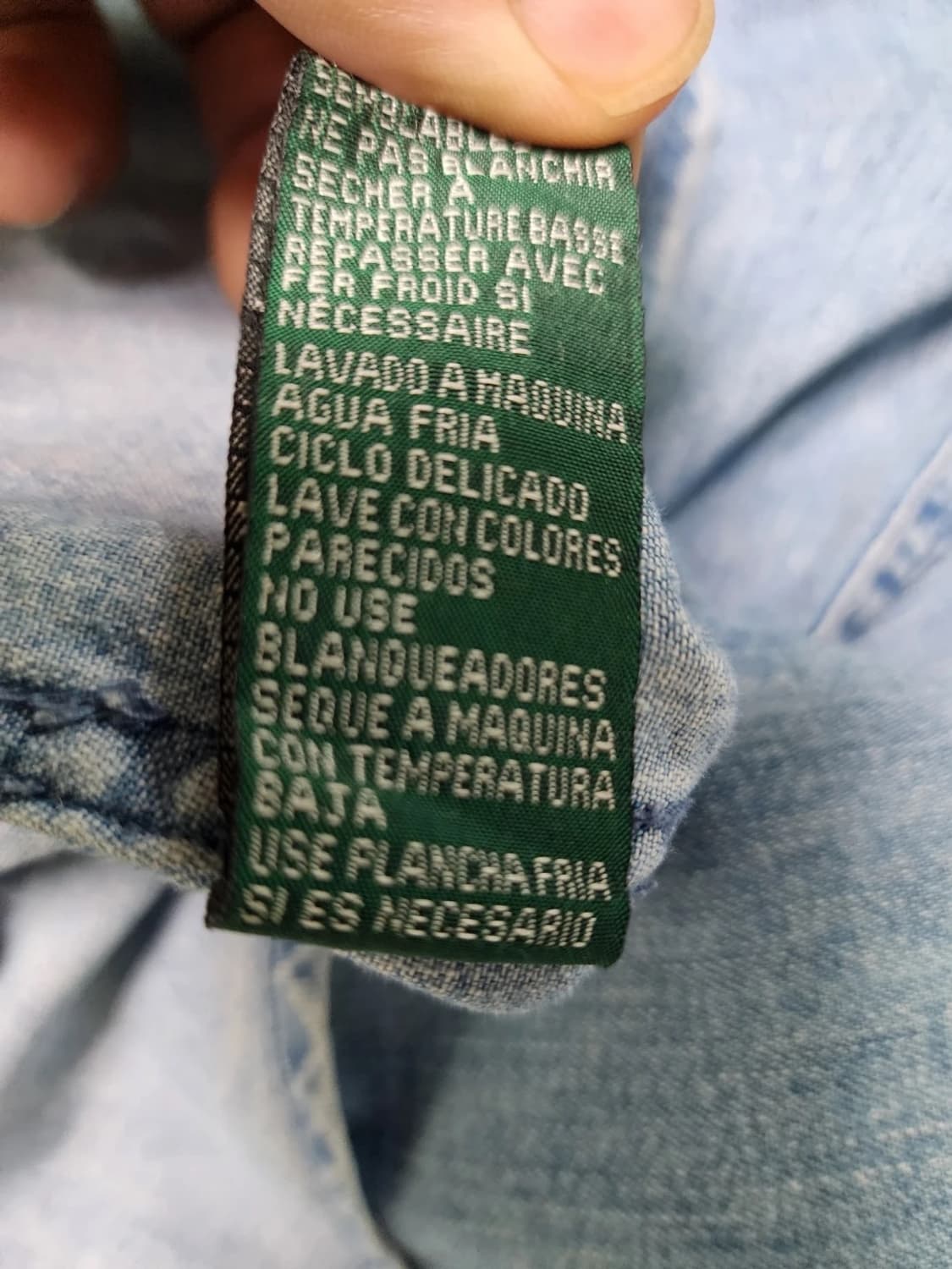 정품 폴로 랄프로렌 데님셔츠 판매합니다  상품이미지9