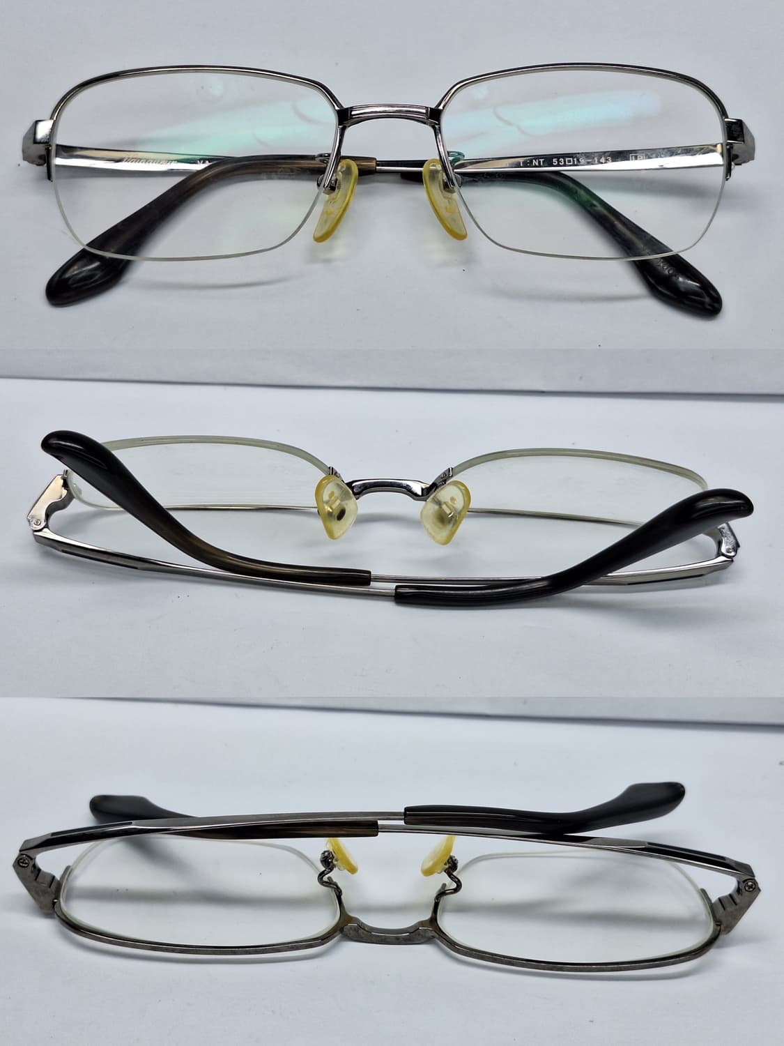 Vainqueur VA-1004 티타늄 이온도금 비즈니스 반무테 안경테 상품이미지8