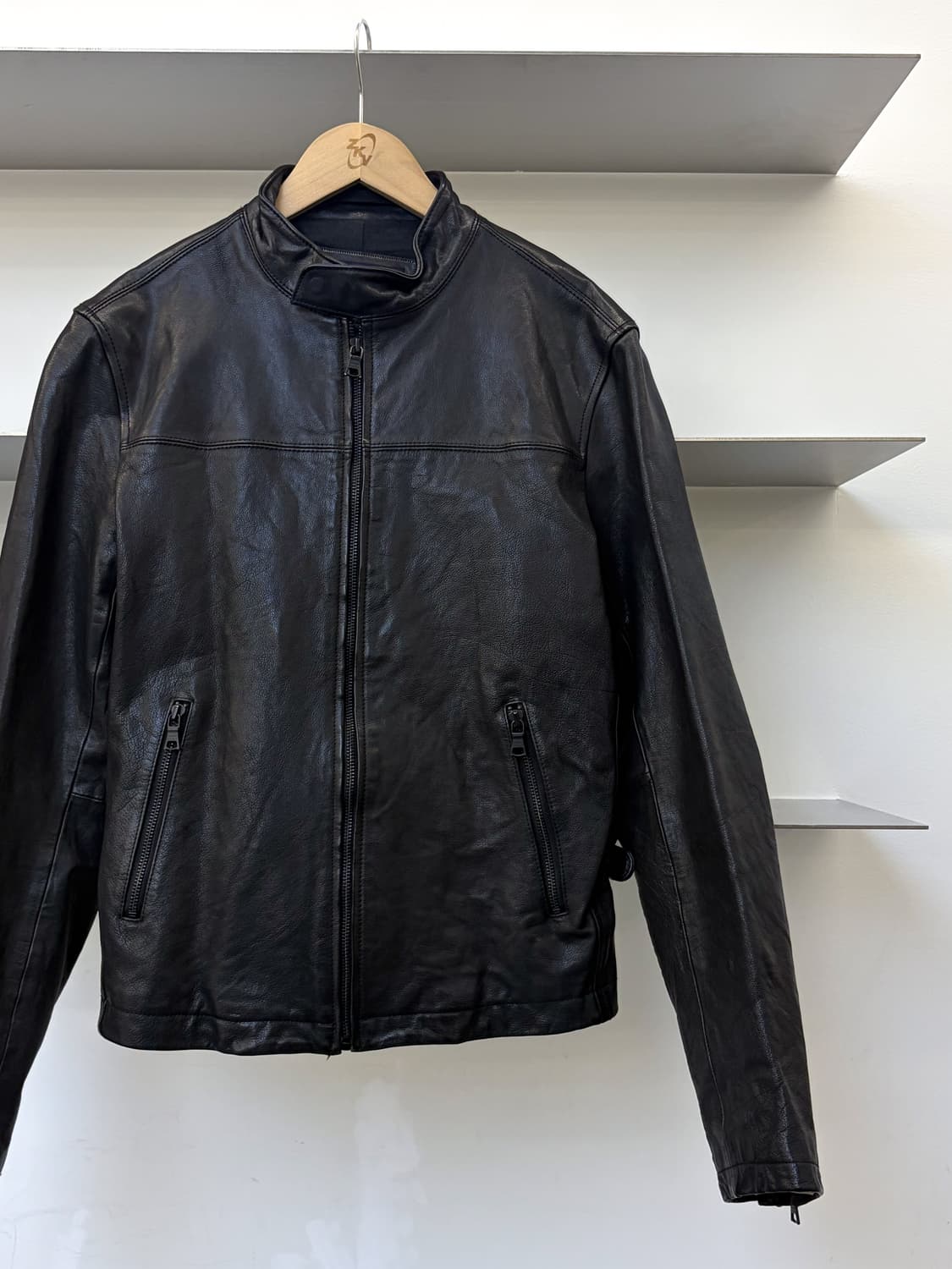 바나나리퍼블릭 카우 레더 바이커 자켓 상품이미지5