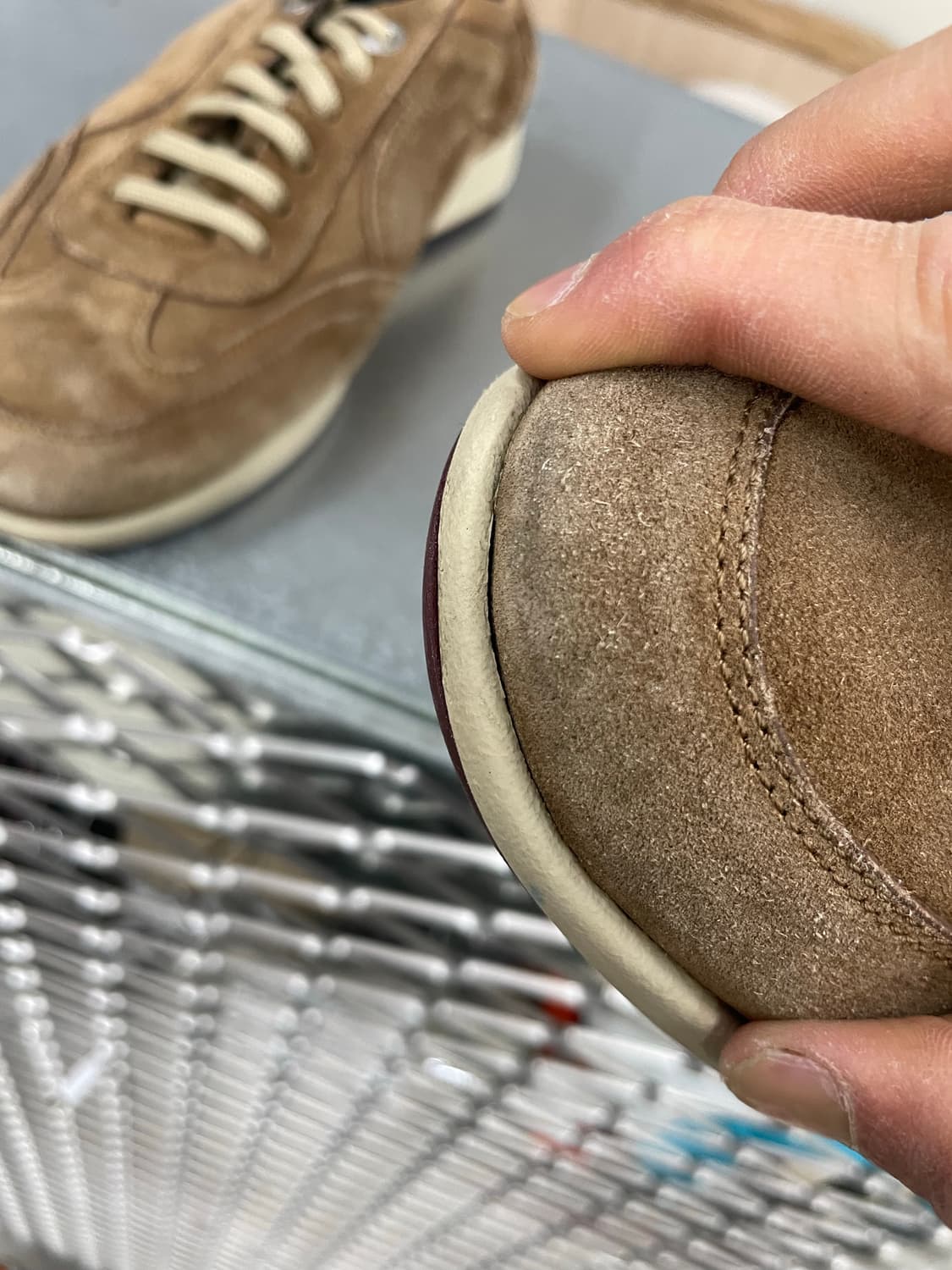 페레가모 스웨이드 스니커즈 8.5 (gr-4626) 상품이미지9