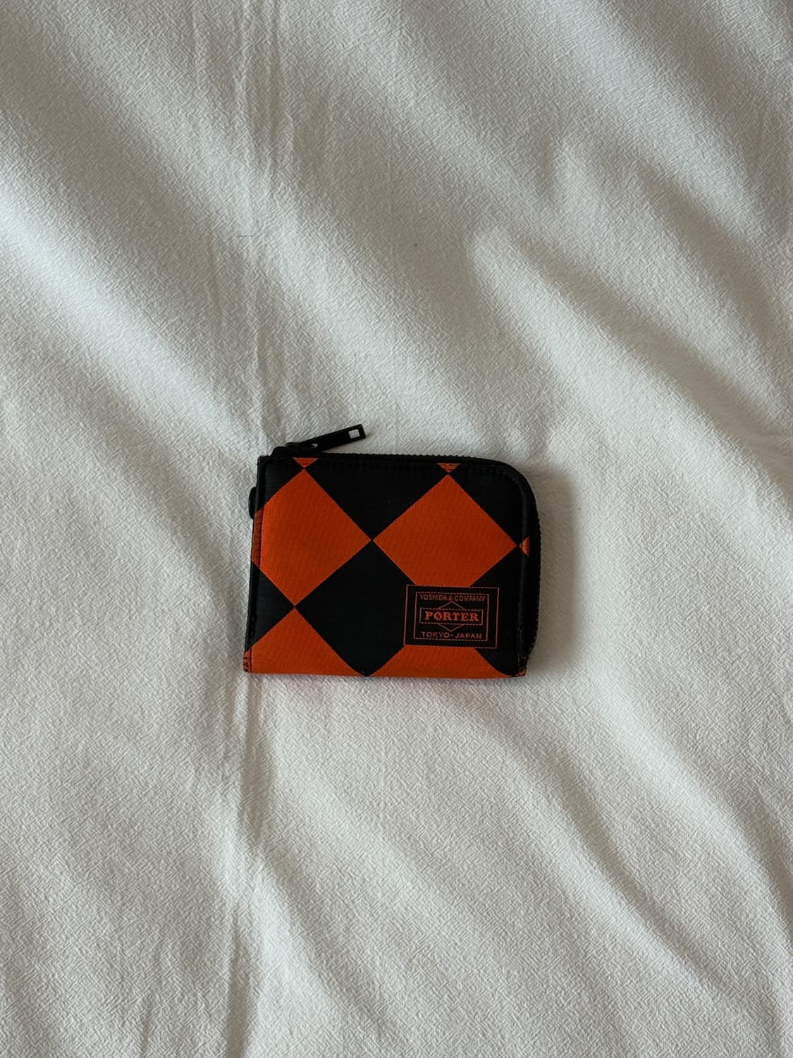 요시다 포터 다이아몬드 체크 패턴 카드 지갑 상품이미지2