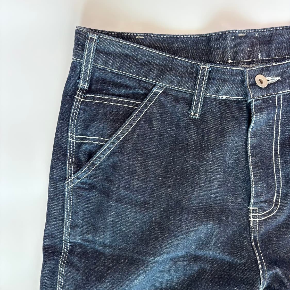 빈티지 콘트라스트 스티치 카펜터 데님 팬츠 상품이미지3