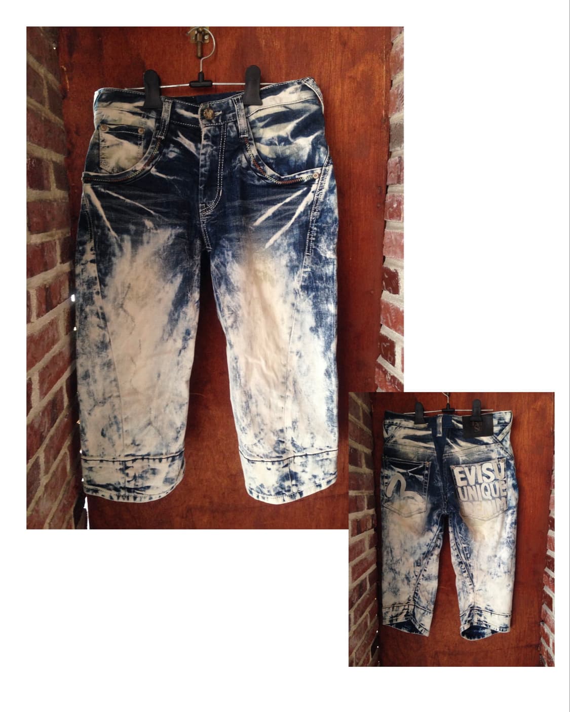 EVISU 7부 데님팬츠 상품이미지1